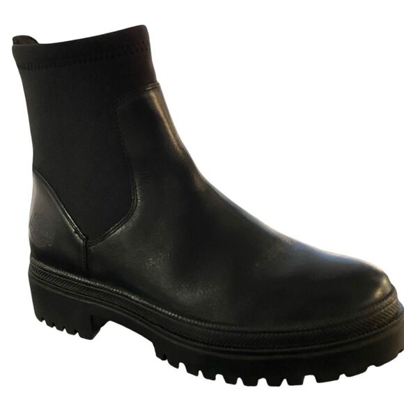 Women's Harley-Davidson Lenore 6" Black Leather Boots Size 8 - Picture 1 of 14